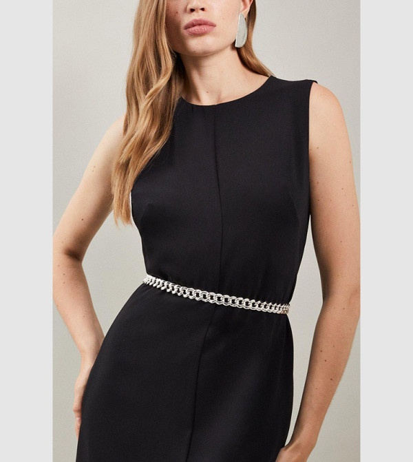 Karen Millen  Non Leather Belts - Silver Non Leather Belts