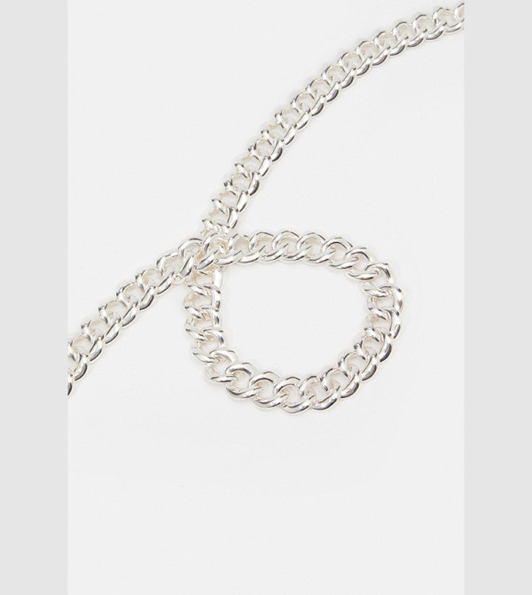 Karen Millen  Non Leather Belts - Silver Non Leather Belts
