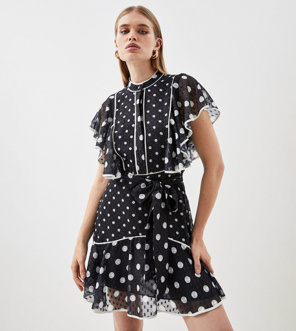 كارن ميلين - اوتليت pretty-in-prints-w - أسود Mini Dresses