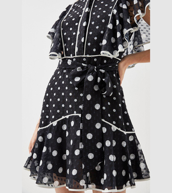 كارن ميلين - اوتليت pretty-in-prints-w - أسود Mini Dresses