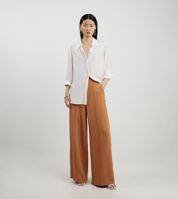 Karen Millen - Outlet  - Tan Casual Pants