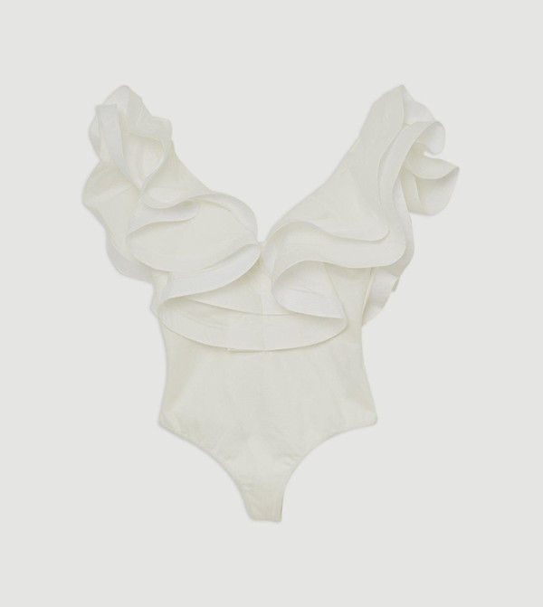 Karen Millen Bodysuit - White Bodysuit