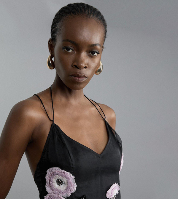 كارن ميلين - اوتليت  floral-dresses-march - أسود Maxi Dresses