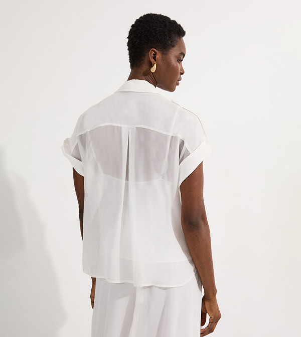 كارن ميلين - اوتليت  - أبيض Casual Tops