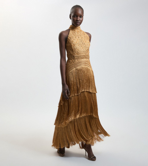 Karen Millen Maxi Dresses - Gold Maxi Dresses