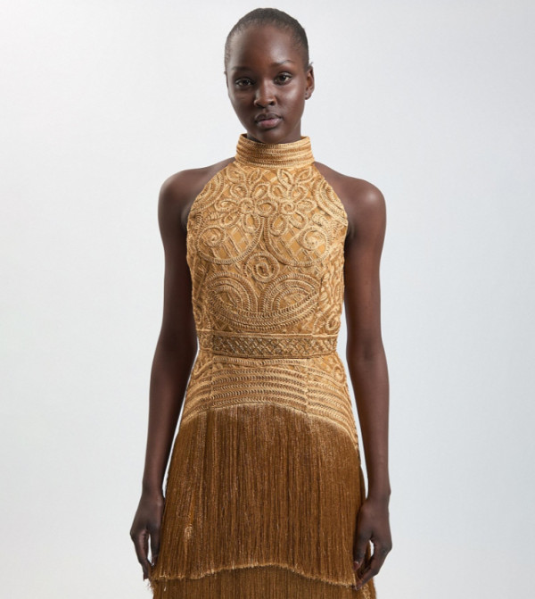 Karen Millen Maxi Dresses - Gold Maxi Dresses