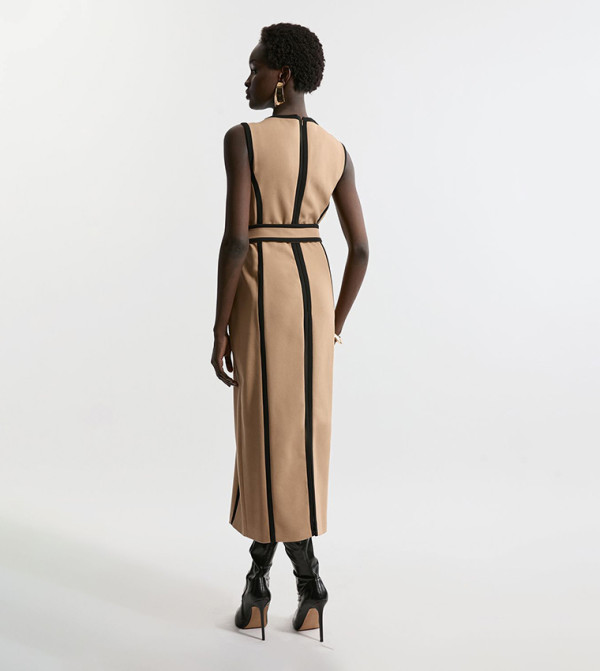 Karen Millen  - Beige Midi Dresses