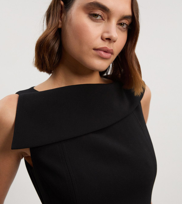 كارن ميلين  devil-wears-prada-miranda - أسود Midi Dresses