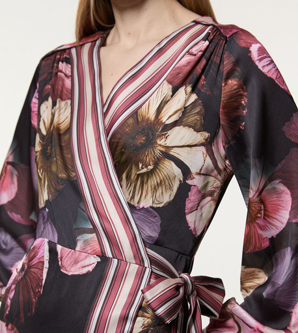 كارن ميلين - اوتليت  floral-dresses-march - أسود Maxi Dresses