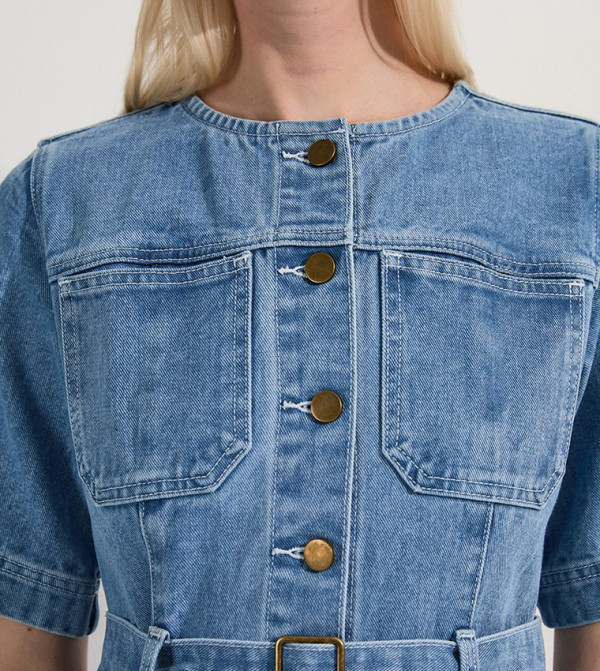 كارن ميلين  devil-wears-prada-miranda - أزرق فساتين كاجوال