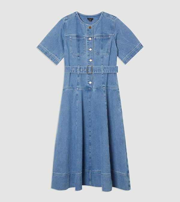 كارن ميلين  devil-wears-prada-miranda - أزرق فساتين كاجوال