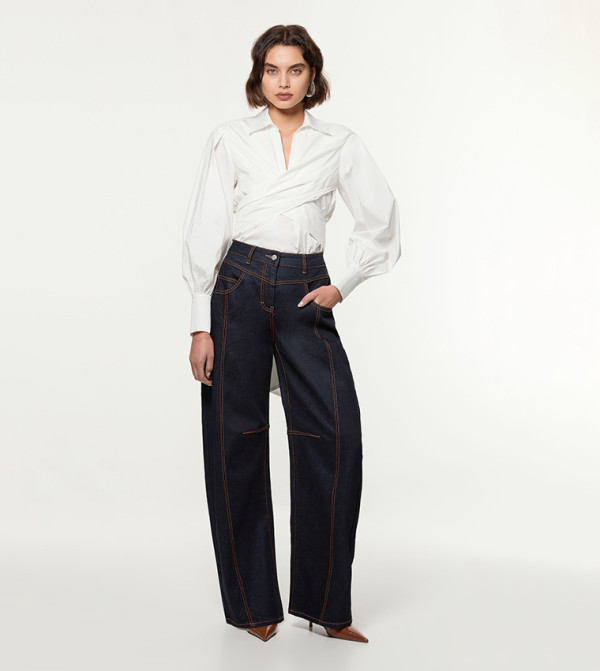 كارن ميلين - اوتليت  - كحلي Straight Jeans