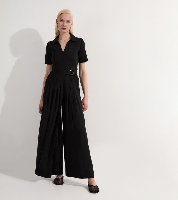 كارن ميلين - اوتليت  افرولات وجمبسوت - أسود جيمسوت