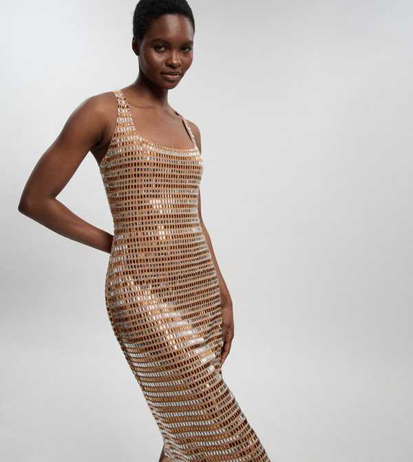 كارن ميلين كارن ميلين - ذهبي Maxi Dresses
