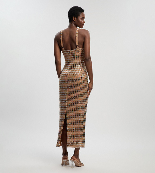 كارن ميلين كارن ميلين - ذهبي Maxi Dresses