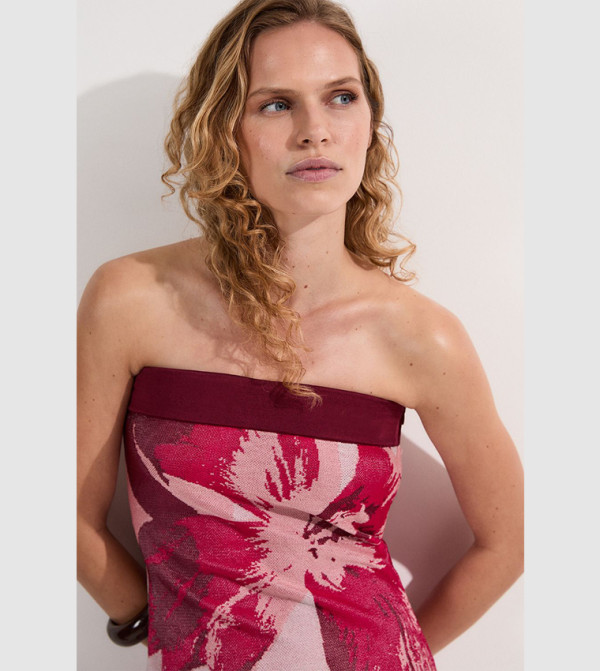 كارن ميلين - اوتليت  floral-dresses-march - أحمر Maxi Dresses