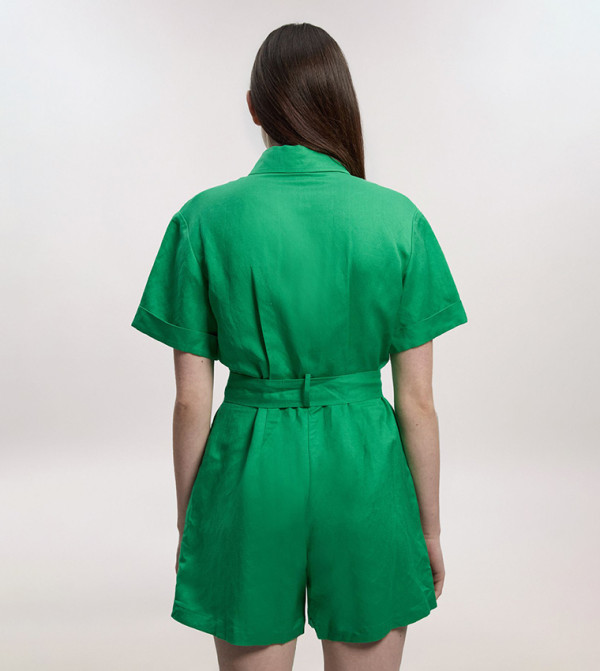 Karen Millen Clothing - Green Playsuits