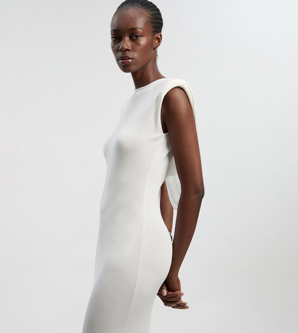 كارن ميلين  devil-wears-prada-miranda - أبيض Maxi Dresses