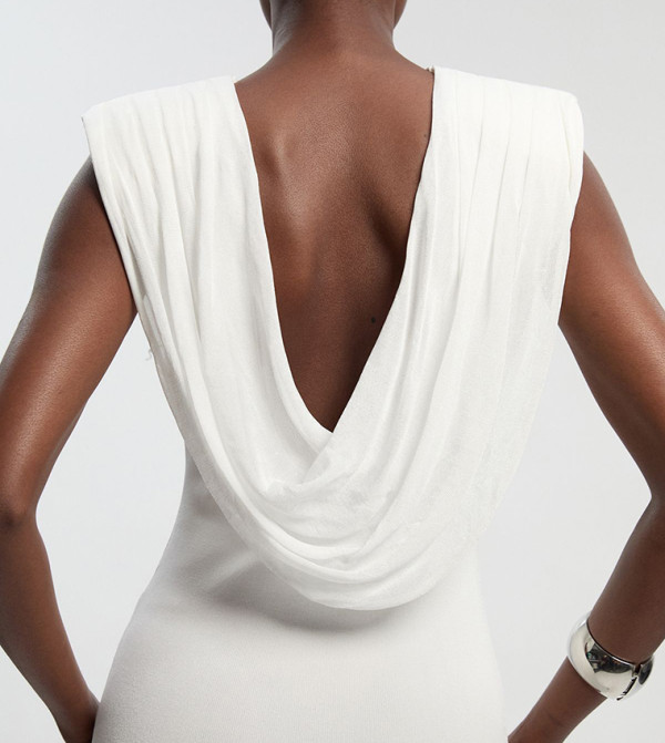 كارن ميلين  devil-wears-prada-miranda - أبيض Maxi Dresses