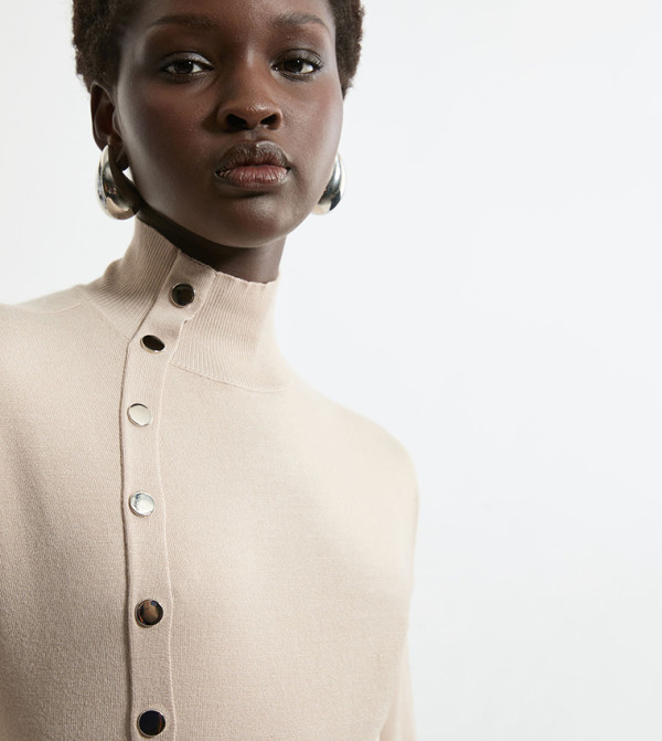 كارن ميلين - اوتليت  سترات بياقة سلحفاة - بيج Turtle neck Sweaters