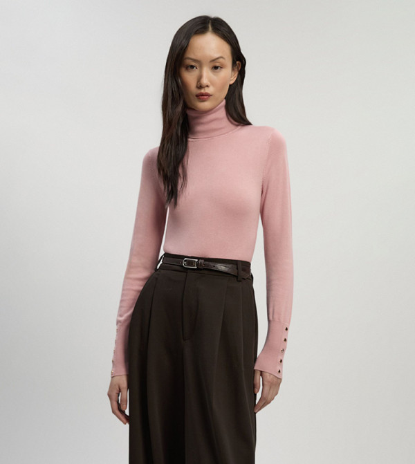 Karen Millen Karen Millen - Pink Turtle neck Sweaters