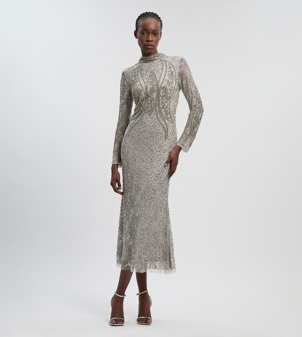 كارن ميلين كارن ميلين - رمادي Midi Dresses
