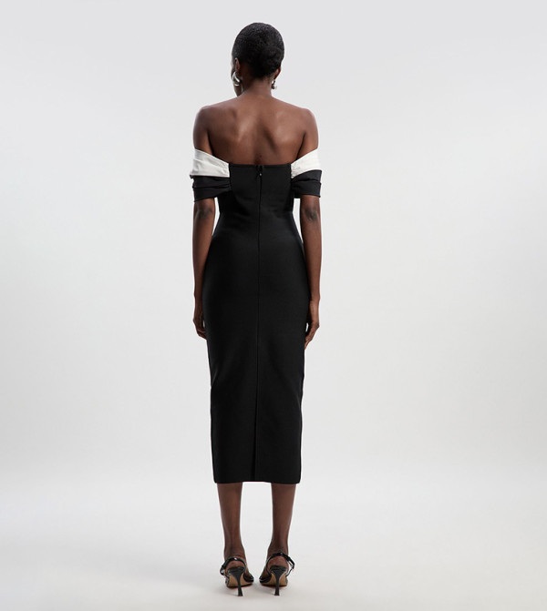 كارن ميلين - اوتليت  - أسود Midi Dresses