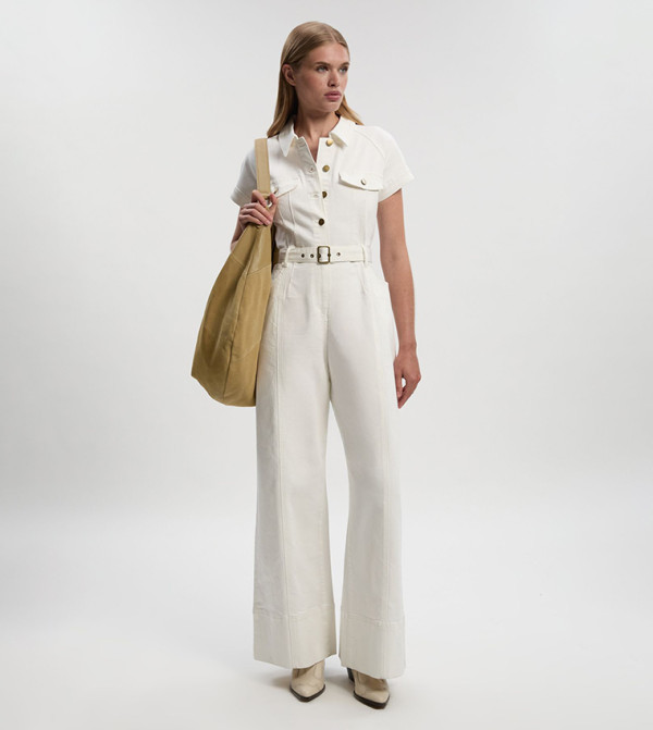 كارن ميلين - اوتليت  افرولات وجمبسوت - أبيض  جيمسوت