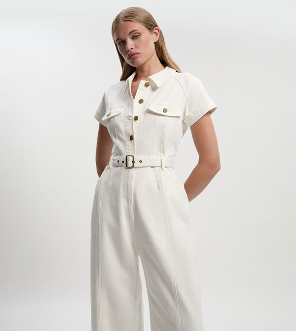 كارن ميلين - اوتليت  افرولات وجمبسوت - أبيض  جيمسوت