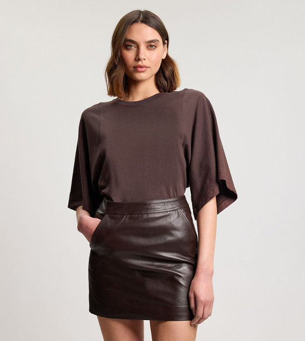 Karen Millen  Mini Skirts - Brown Mini Skirts
