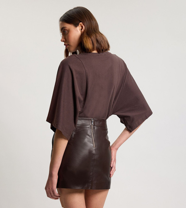 Karen Millen  Mini Skirts - Brown Mini Skirts