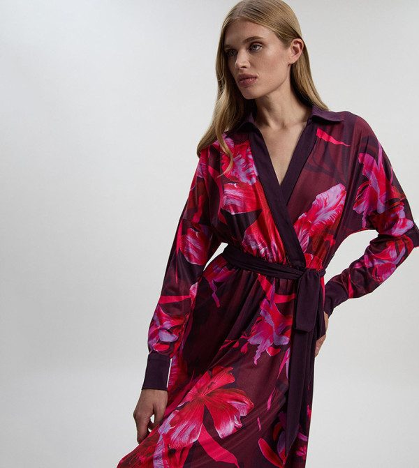 Karen Millen  Clothing - Purple Midi Dresses