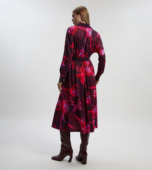 Karen Millen  Clothing - Purple Midi Dresses