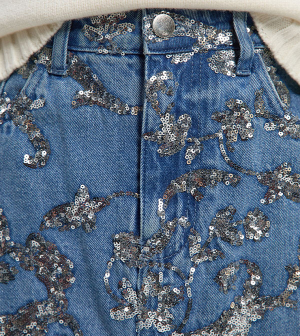 كارن ميلين denim-obsessed - أزرق Maxi Skirts