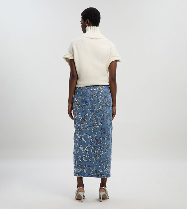كارن ميلين denim-obsessed - أزرق Maxi Skirts