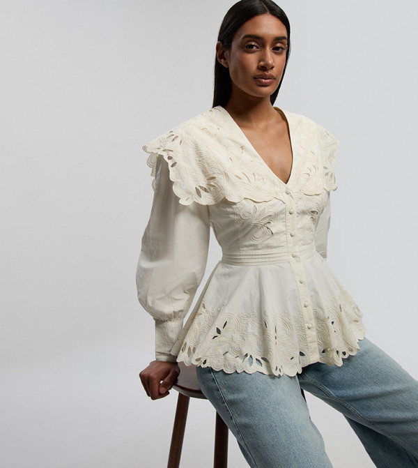 كارن ميلين  - عاجي  Casual Tops