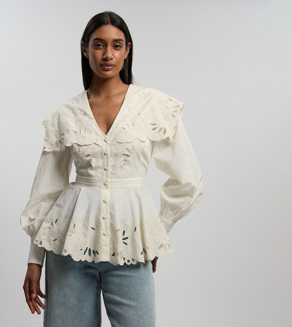 كارن ميلين  - عاجي  Casual Tops