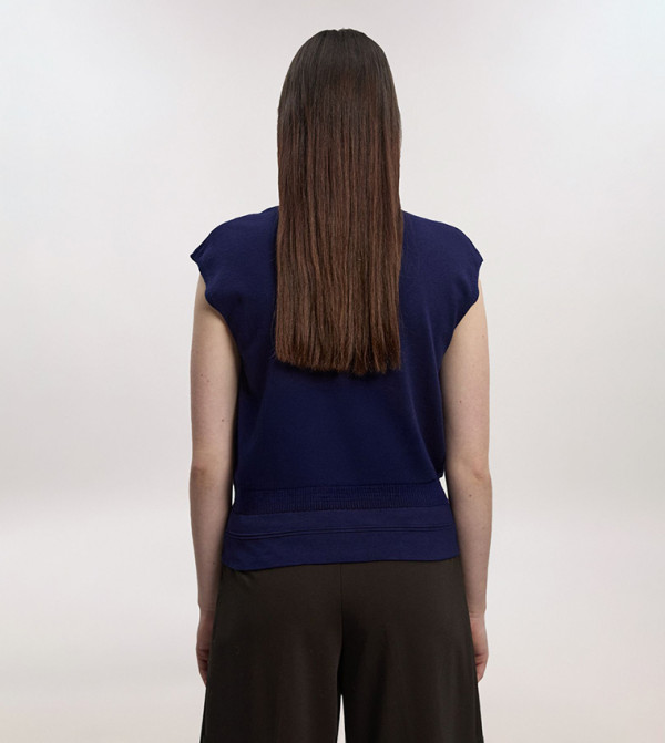 Karen Millen  devil-wears-prada-miranda - Navy Sleeveless Tops