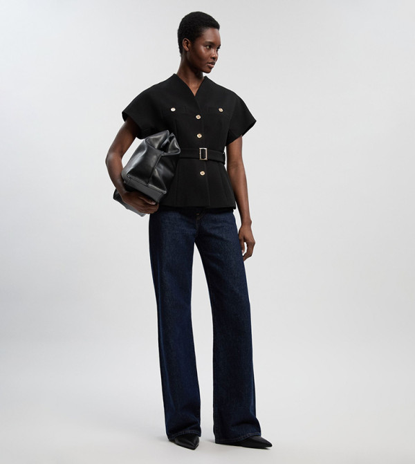 كارن ميلين  devil-wears-prada-miranda - أسود Casual Tops