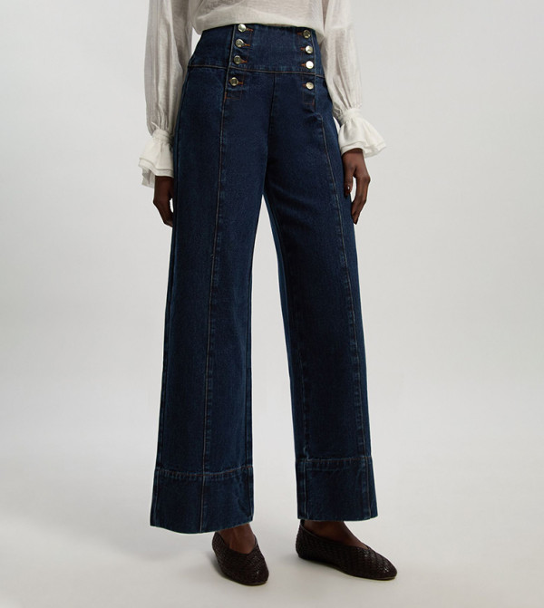 كارن ميلين  بناطيل جينز - كحلي Wide Leg Jeans