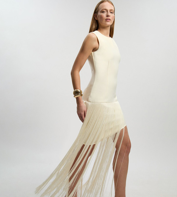 كارن ميلين  vacation-loading-w - عاجي  Midi Dresses