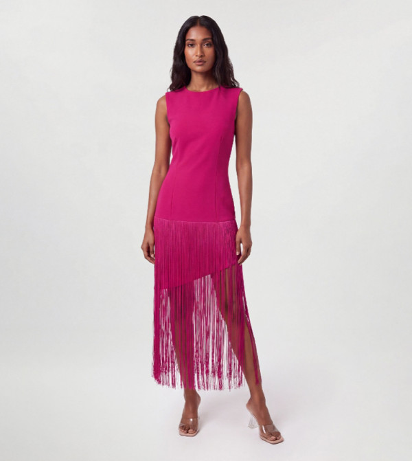 Karen Millen  modest-dressing - Pink Midi Dresses