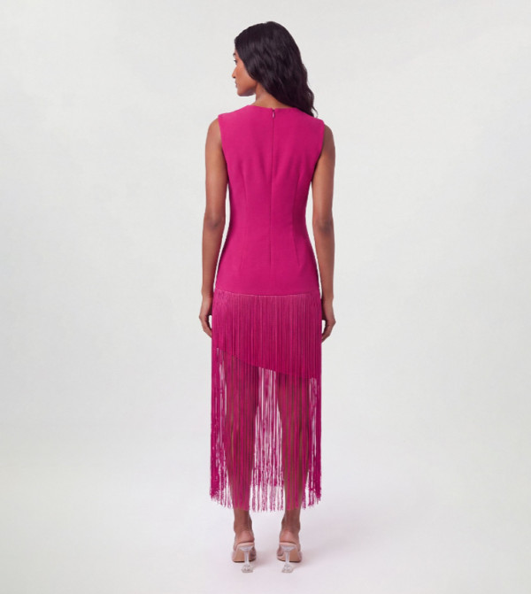 Karen Millen  modest-dressing - Pink Midi Dresses
