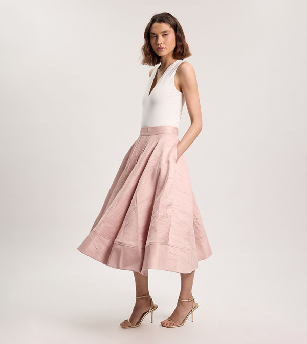 كارن ميلين  - وردي Midi Skirts