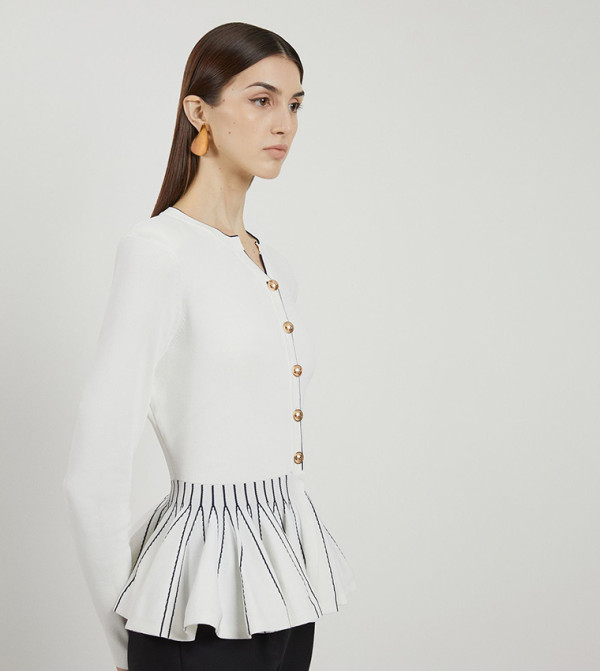 كارن ميلين  devil-wears-prada-miranda - أبيض Casual Tops