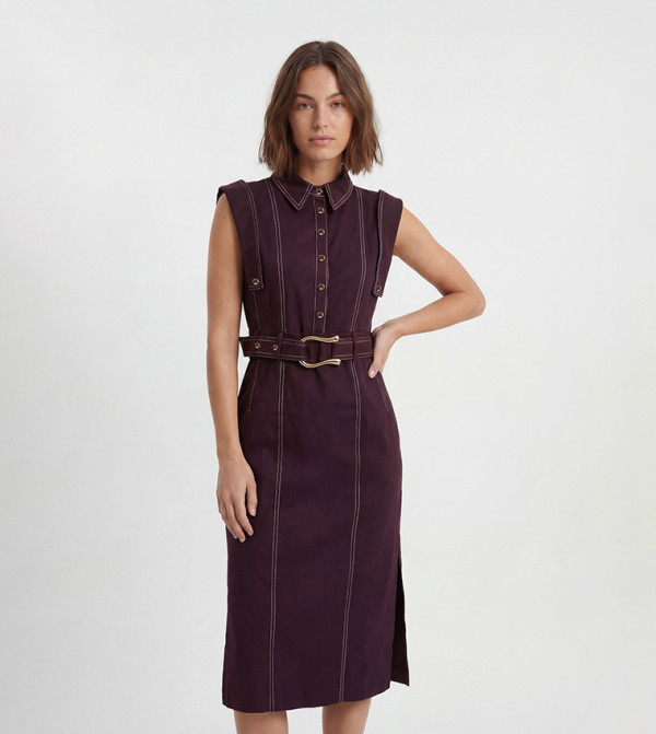 كارن ميلين  فساتين كاجوال - أحمر Midi Dresses