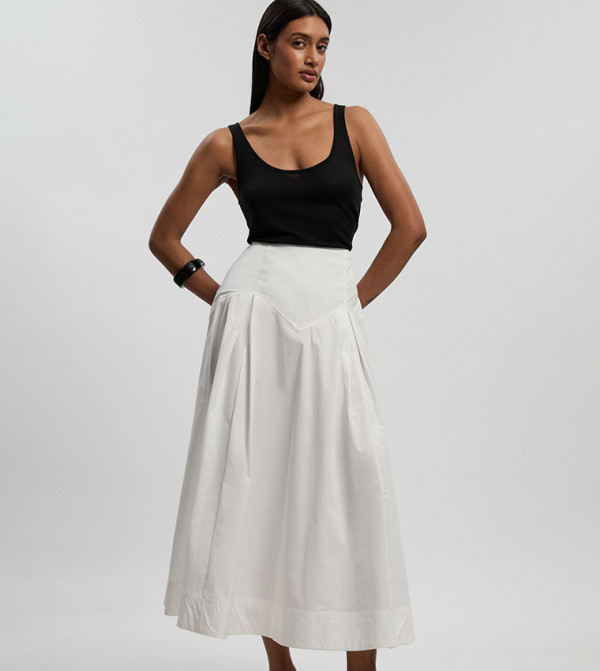 كارن ميلين  ملابس - أبيض Midi Skirts