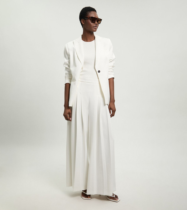 Karen Millen summer-tailoring - White Casual Pants