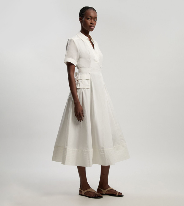 Karen Millen  Clothing - White Midi Dresses