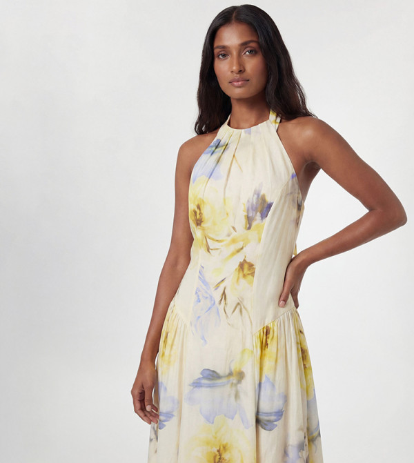 Karen Millen  resort-state-of-mind-w - Ivory Midi Dresses